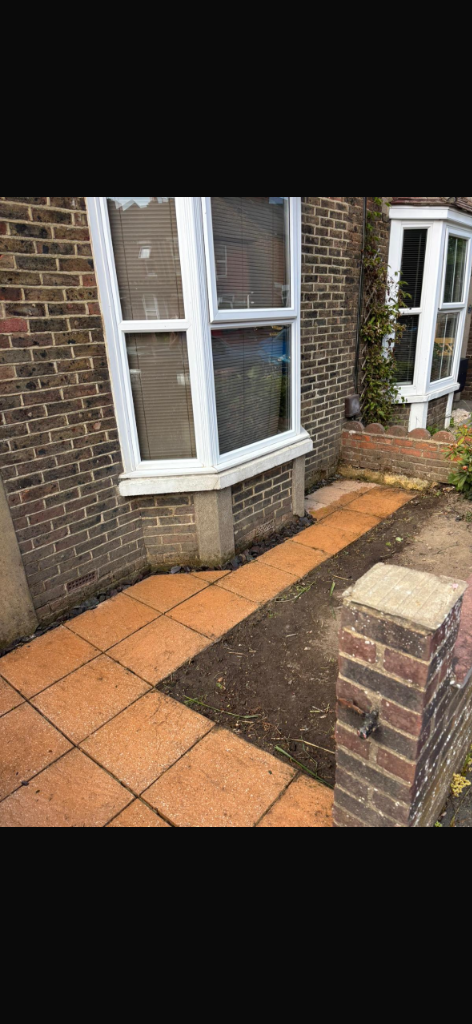 After power washing patio