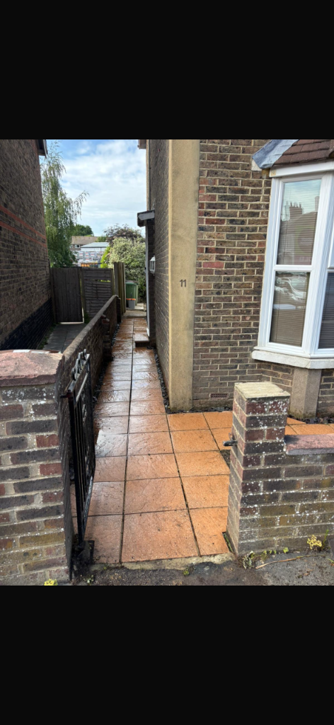 After power washing path
